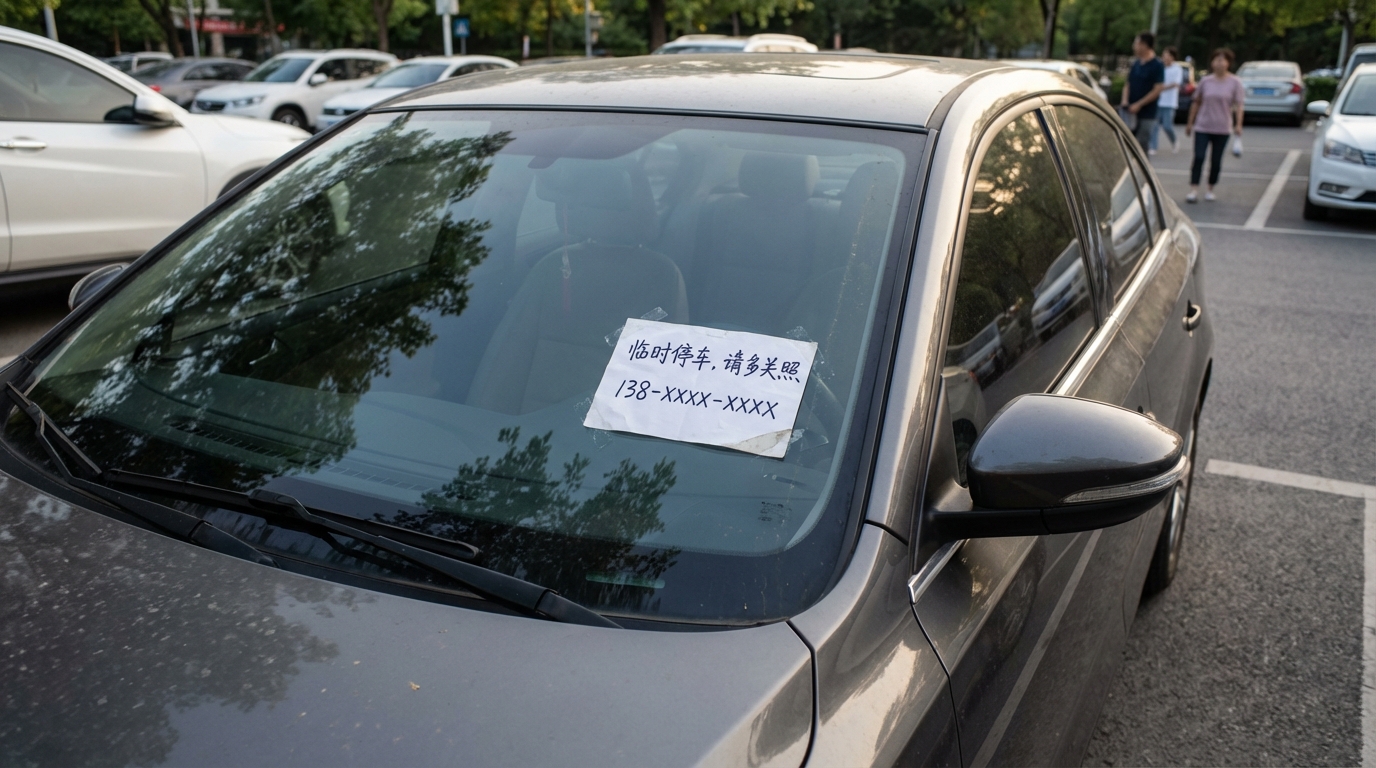 纸质挪车电话仍被保留，隐私风险为何难以消失